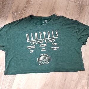 Social culture Hamptons crop top